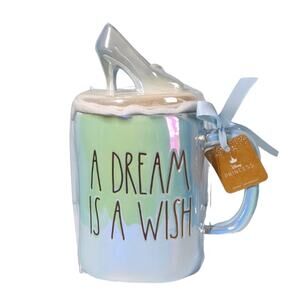 Disney Cinderella glass slipper topper mug by Rae Dunn NEW